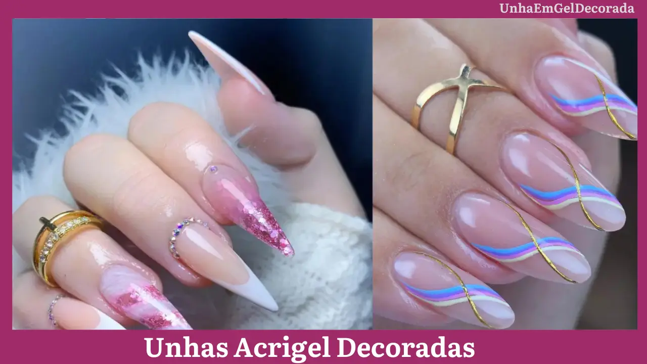 Unhas Acrigel Decoradas