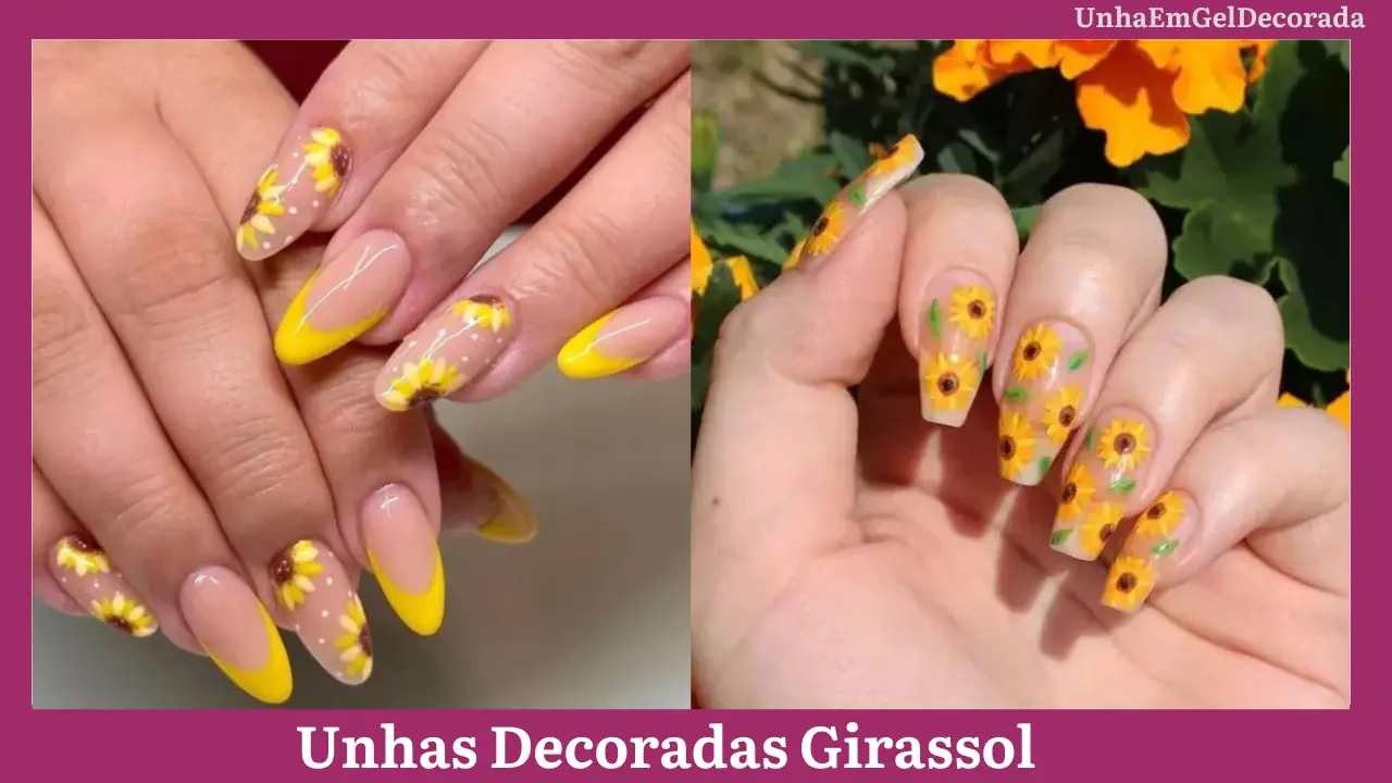 Unhas Decoradas Girassol