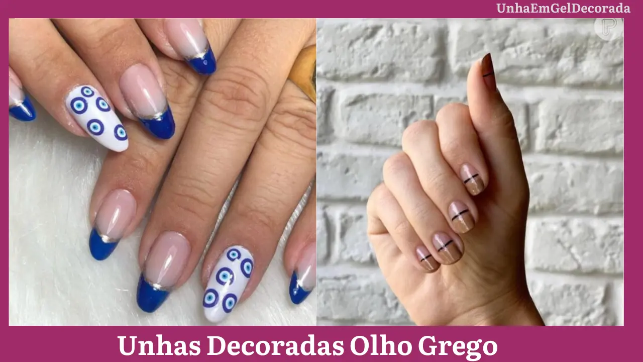 Unhas Decoradas Olho Grego