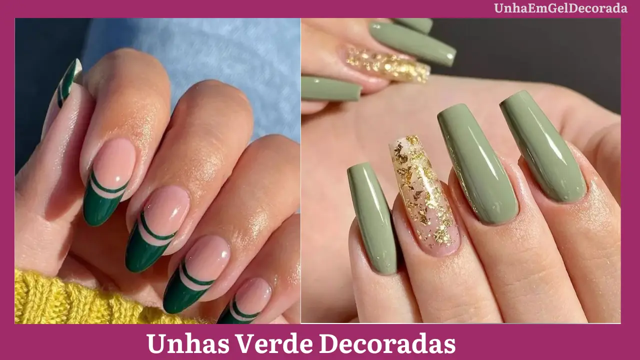 Unhas Verde Decoradas