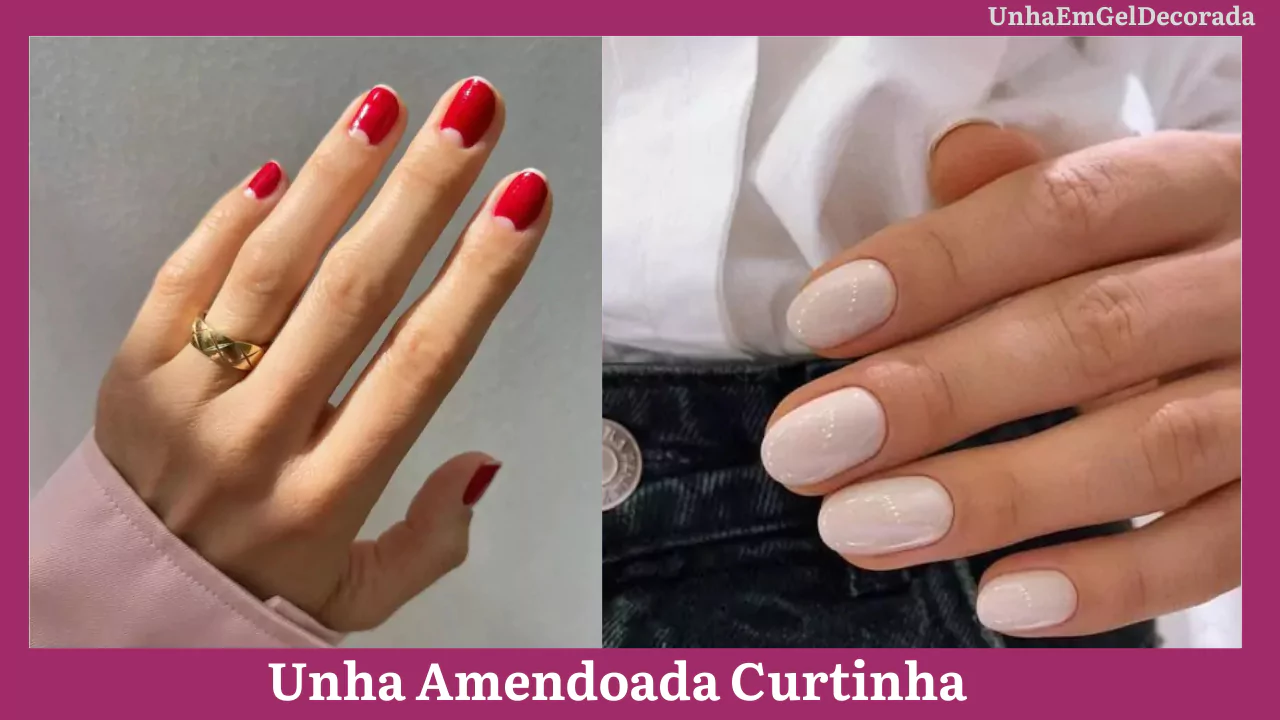 Unha Amendoada Curtinha