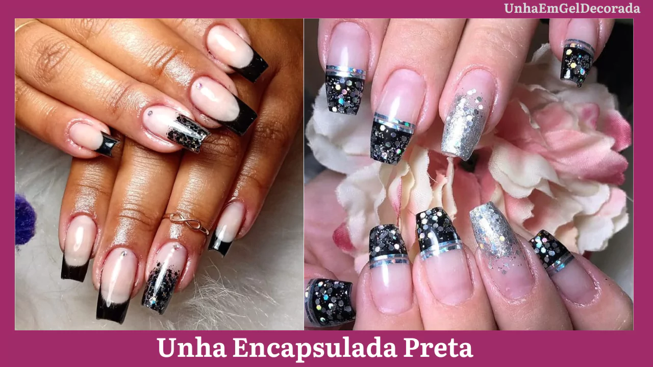 Unha Encapsulada Preta